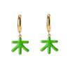 MATTER MATTERS Five Elements Wood Earrings - Forest/Grass - Thumbnail 1
