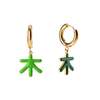 MATTER MATTERS Five Elements Wood Earrings - Forest/Grass - Thumbnail 6