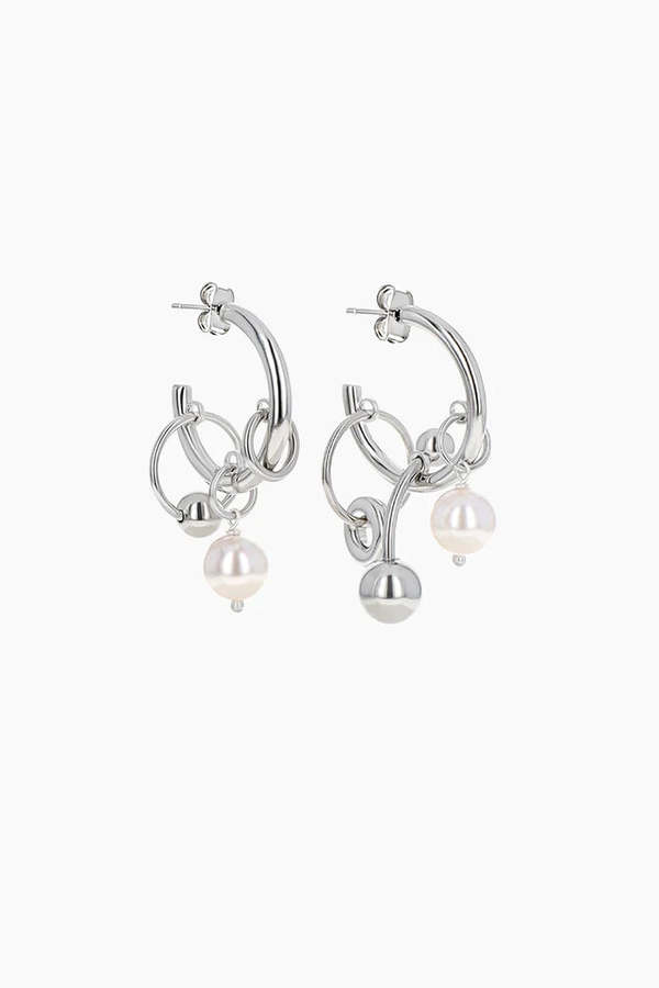 Justine Clenquet Laurie Earrings - Silver | Garmentory