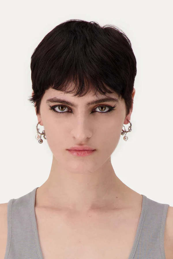 Justine Clenquet★ROBYN EARRINGS 両耳ペア アクセサリー Justine Clenquet Robyn Earrings - Silver | Garmentory