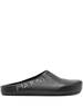 Marni Mens Leather Fussbet Sabot - Black - Thumbnail 1