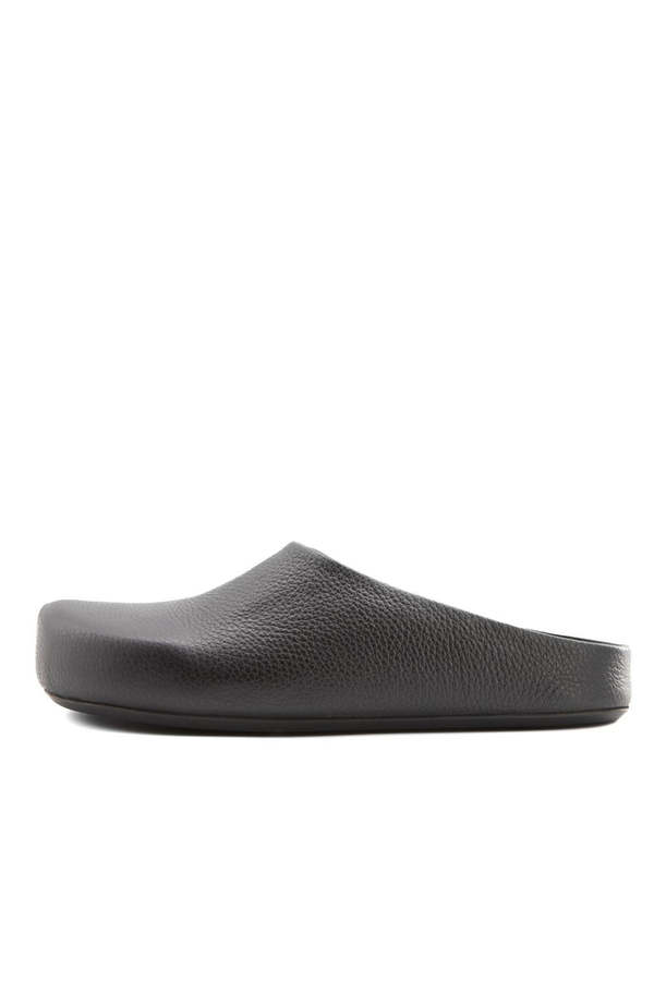 Marni Mens Leather Fussbet Sabot - Black | Garmentory display picture 1