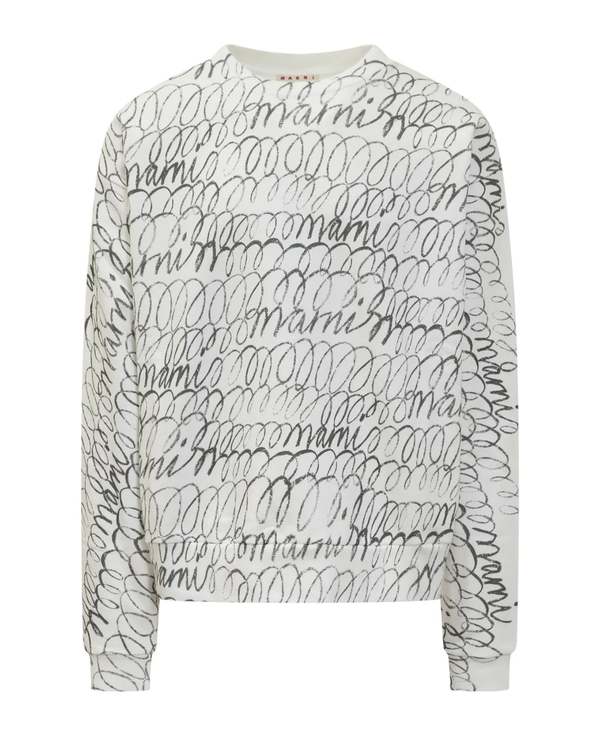 Marni Long-sleeved Sweatshirt - Natural White