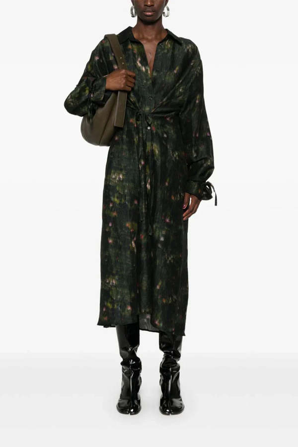 Henrik Vibskov Pull Silk Dress - Dark Bouquet | Garmentory