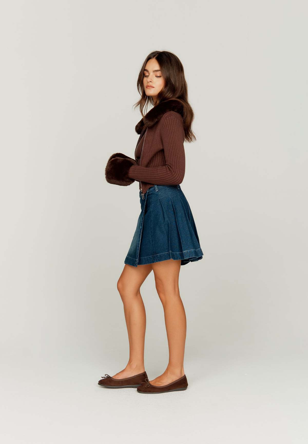 House of Sunny Peggy Jacket - Chocolate - Image 2 of 6