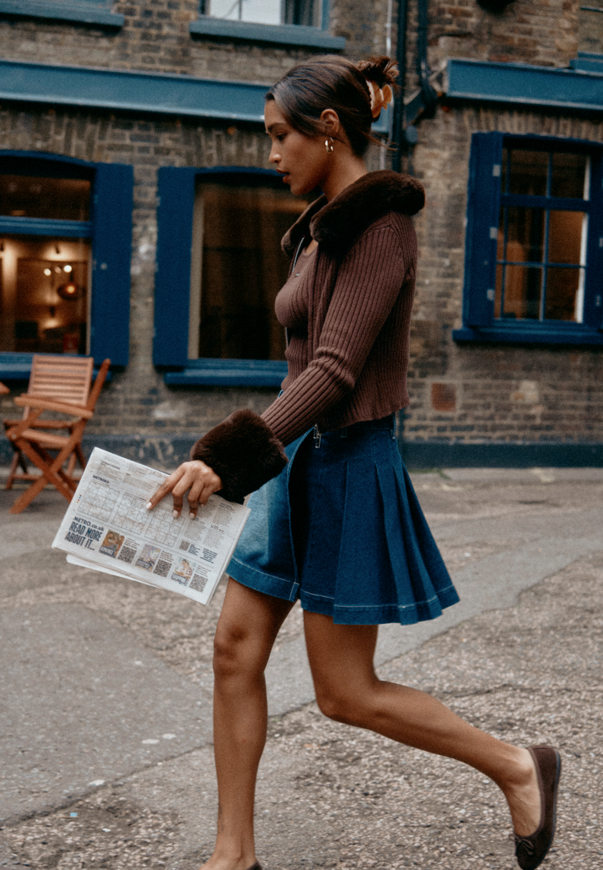 House of Sunny Peggy Jacket - Chocolate - Image 5 of 6