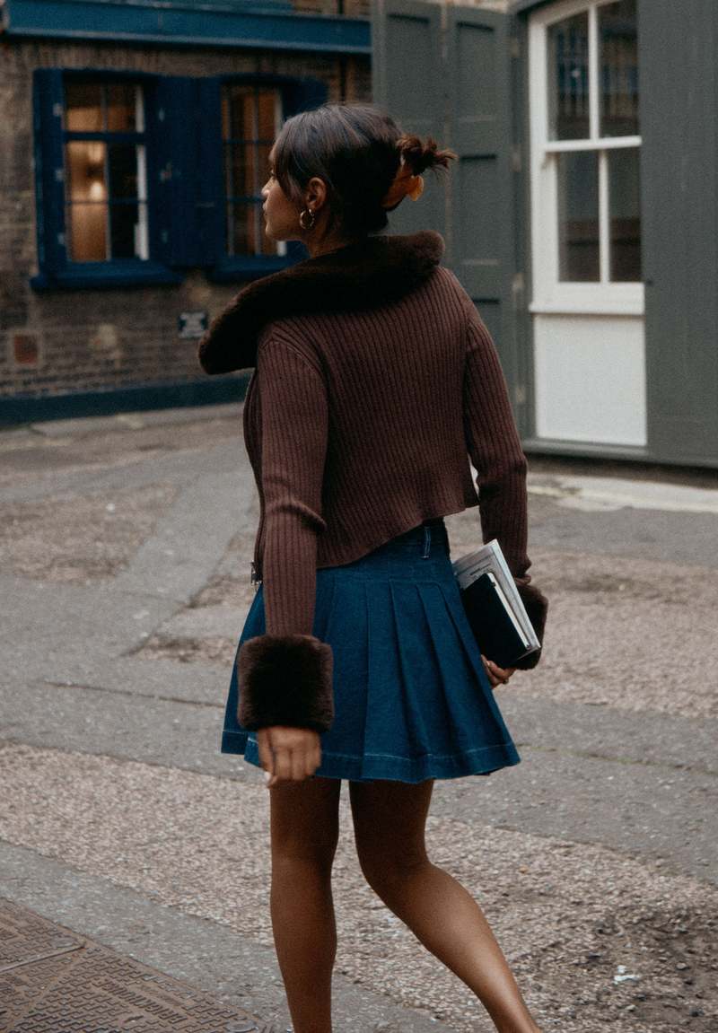 House of Sunny Peggy Jacket - Chocolate