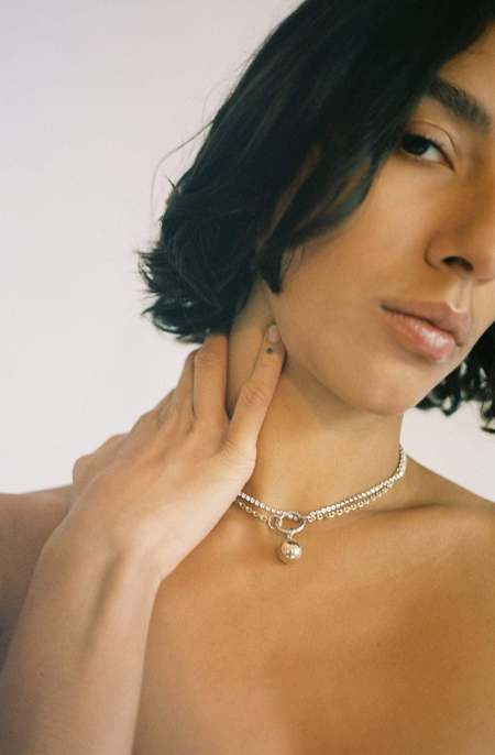 アクセサリー JUSTINE CLENQUET JOE CHOKER Justine Clenquet Joe Choker - Silver | Garmentory