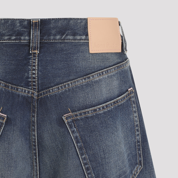 Acne Studios 2023M Broadway Cotton Jeans - MID BLUE | Garmentory