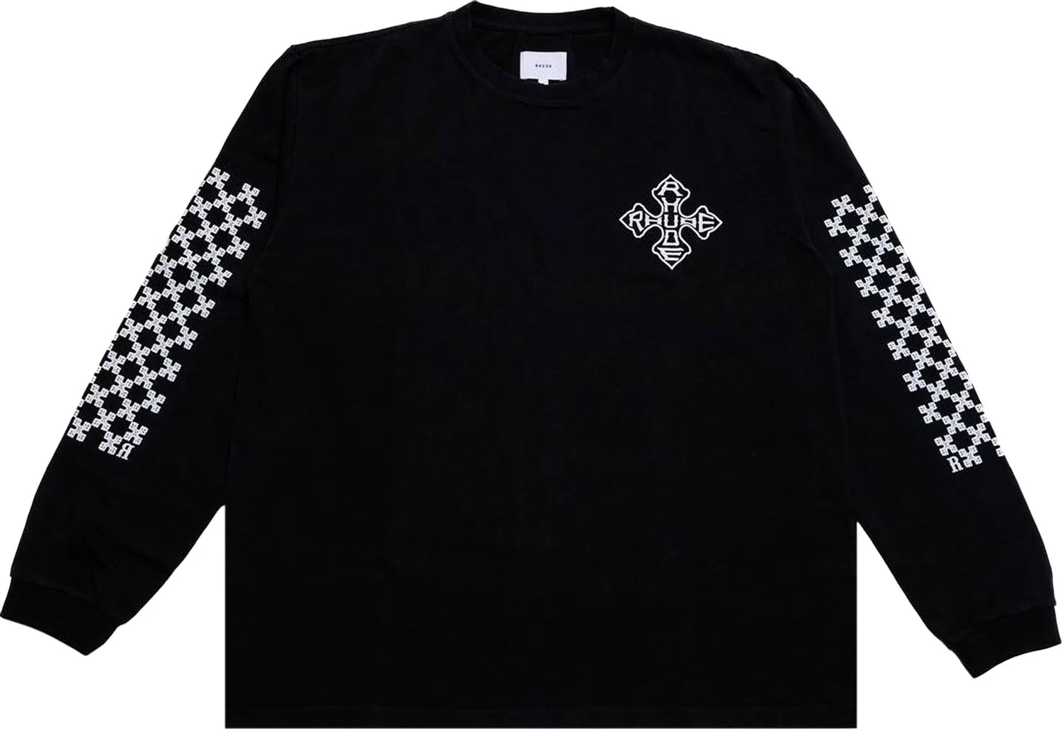 【関税込み】Rhude ブラック Cross 長袖Tシャツ Rhude Cross Long-Sleeve Tee - Vintage Black | Garmentory