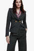 Smythe Crossover Blazer - Black Tweed - Thumbnail 1