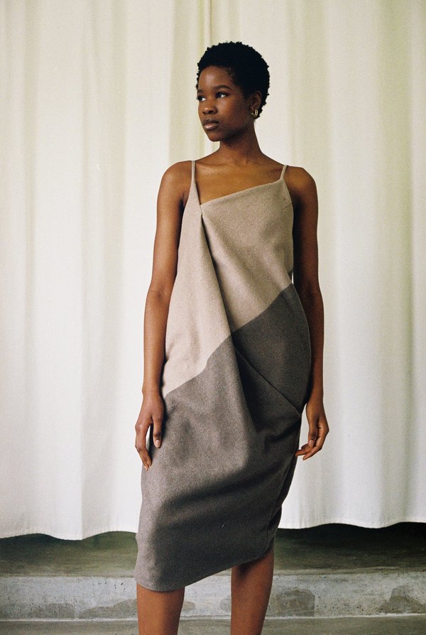 Omondi Two Tone Cashmere Dress Omondi Two Tone Cashmere Dress