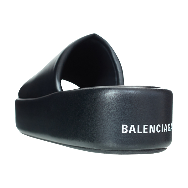 Balenciaga Rise leather sandals - Black | Garmentory