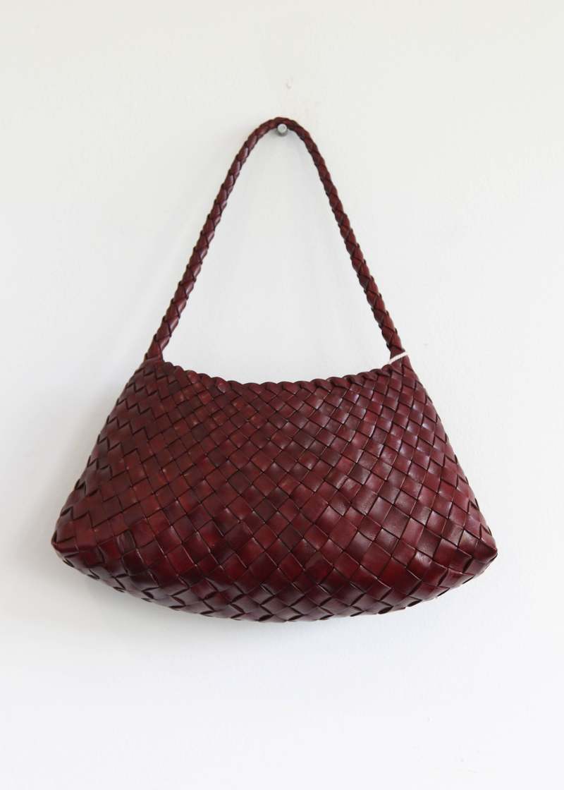 Dragon diffusion rosanna ブラック Dragon Diffusion - Rosanna Dark Brown Woven Leather Bag