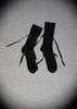 SONDER PLAN Black Bow Lace Socks - Black - Thumbnail 1
