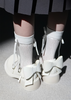 SONDER PLAN White Bow Lace Socks - White - Thumbnail 3