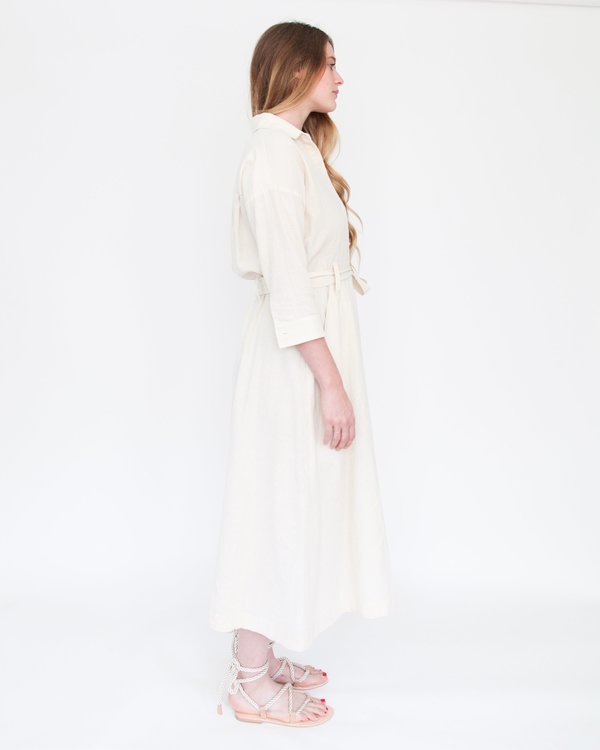 Esby Mabel Shirt Dress - Natural Esby Mabel Shirt Dress - Natural