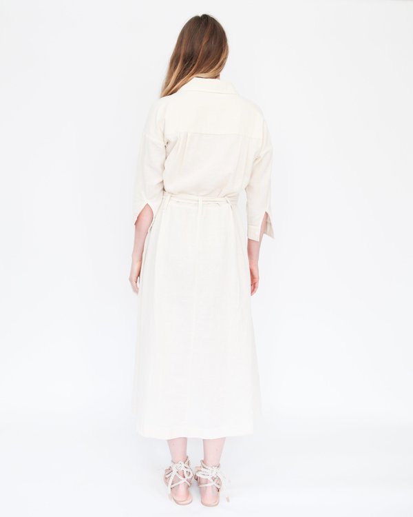 Esby Mabel Shirt Dress - Natural Esby Mabel Shirt Dress - Natural