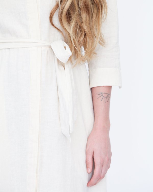 Esby Mabel Shirt Dress - Natural Esby Mabel Shirt Dress - Natural