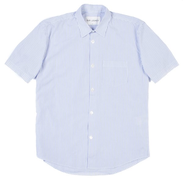 BlackBlue Archive Our Legacy Initial SS Shirt - Light Blue Club Stripe BlackBlue Archive Our Legacy Initial SS Shirt - Light Blue Club Stripe