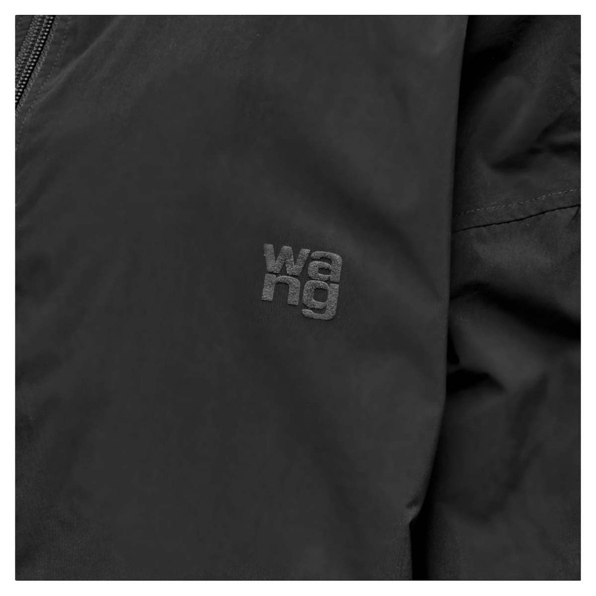 ALEXANDER WANG Coaches Track Jacket With Wang Puff Logo - Black 