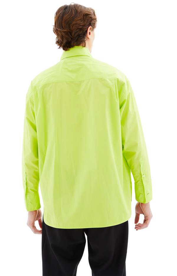 Maison Margiela Cotton Long Sleeve Shirt - Neon Green | Garmentory