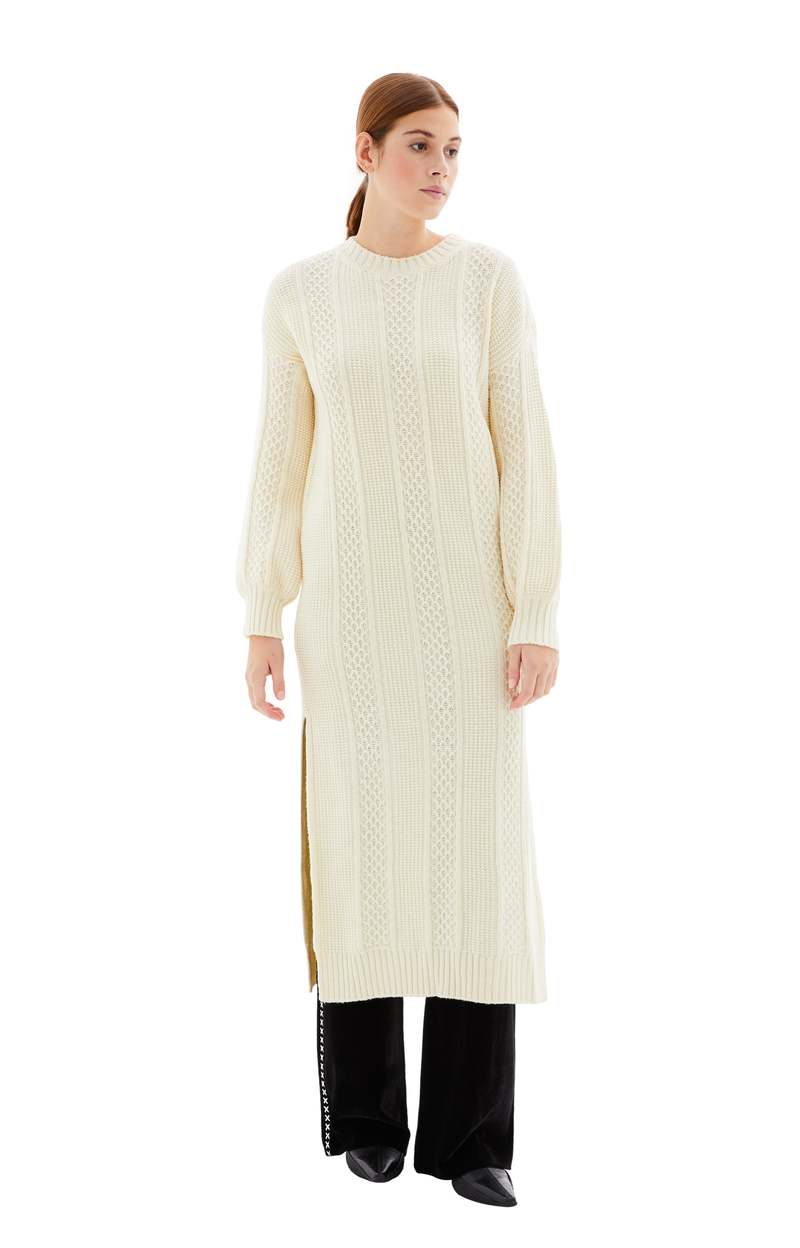 Golden Goose Journey Wool Dress - Beige | Garmentory Golden Goose Journey Wool Dress - Beige | Garmentory