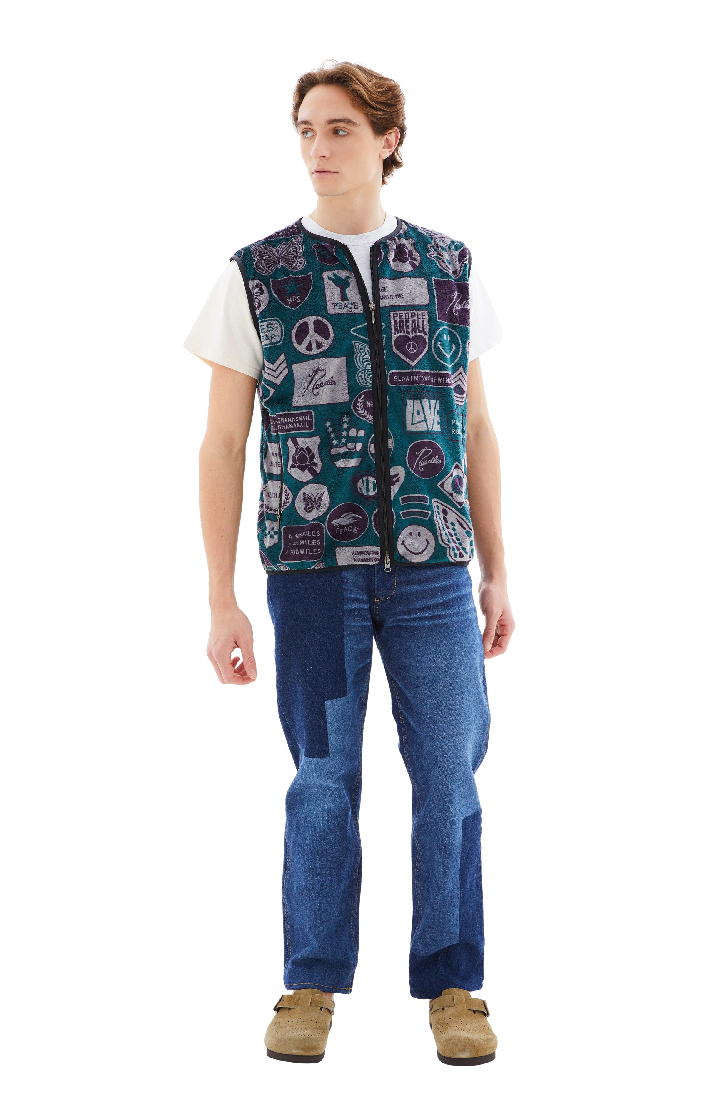 Needles Sportswear W.U. Piping Vest - Patch | Garmentory