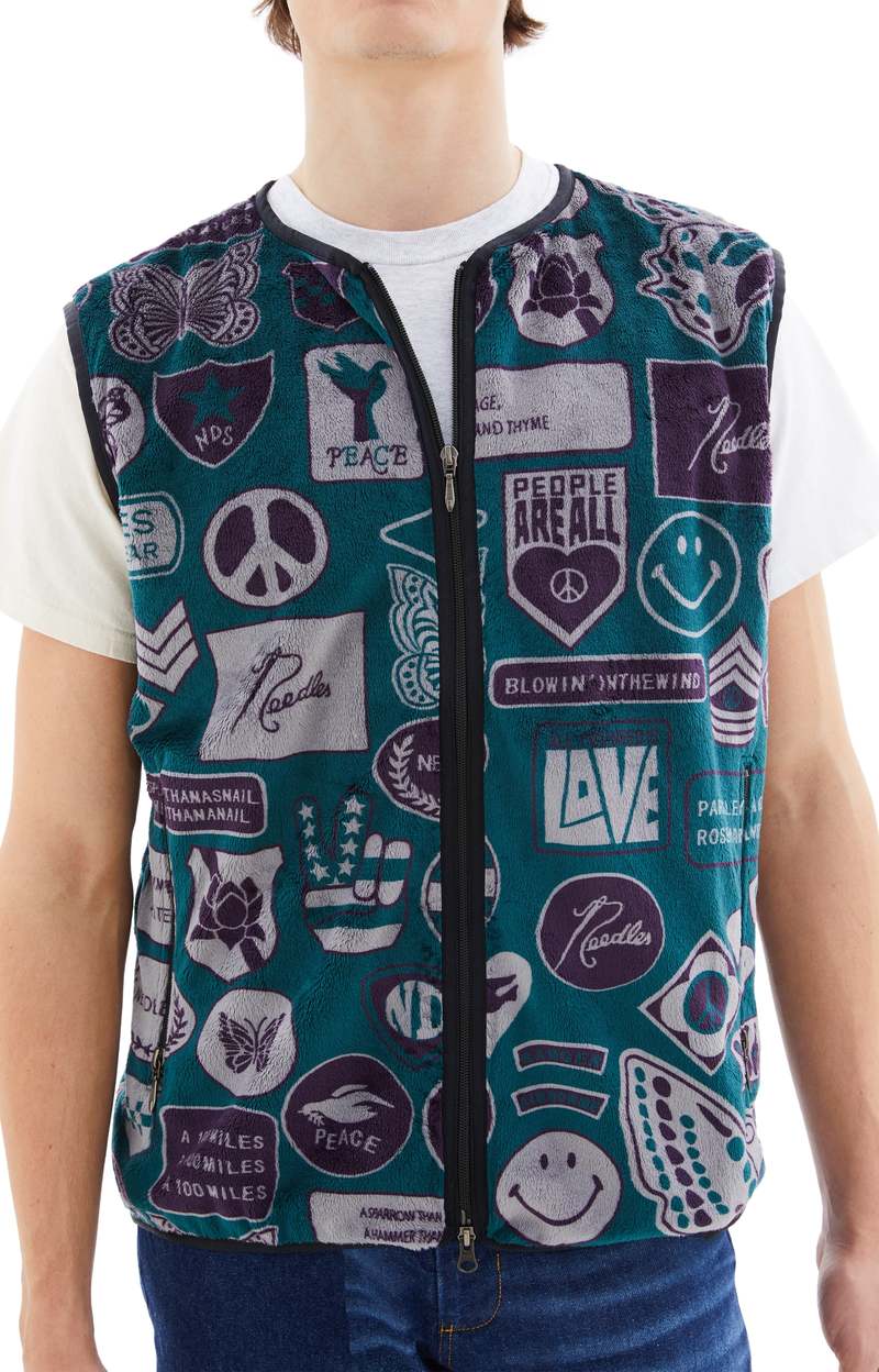 Needles Sportswear W.U. Piping Vest - Patch | Garmentory