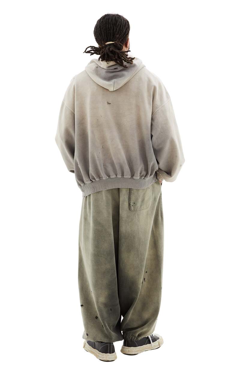 MIHARA YASUHIRO◆Sunfaded Huge Hoodie//ダメージ加工/使用感有/36/コットン/B12HD541 Maison MIHARA YASUHIRO Spring/Summer 2025 collection
