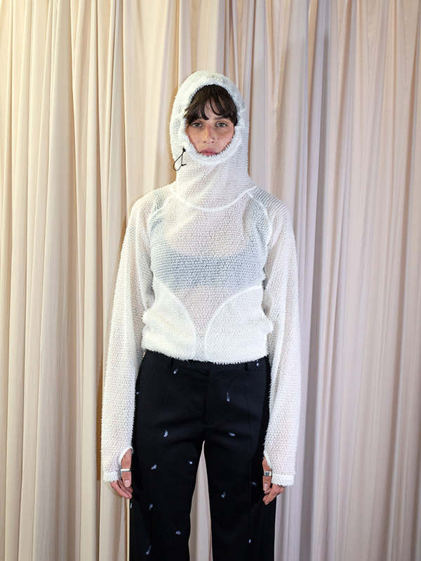 Gnuhr Shag Hoodie - Winter White | Garmentory Gnuhr Shag Hoodie - Winter White | Garmentory