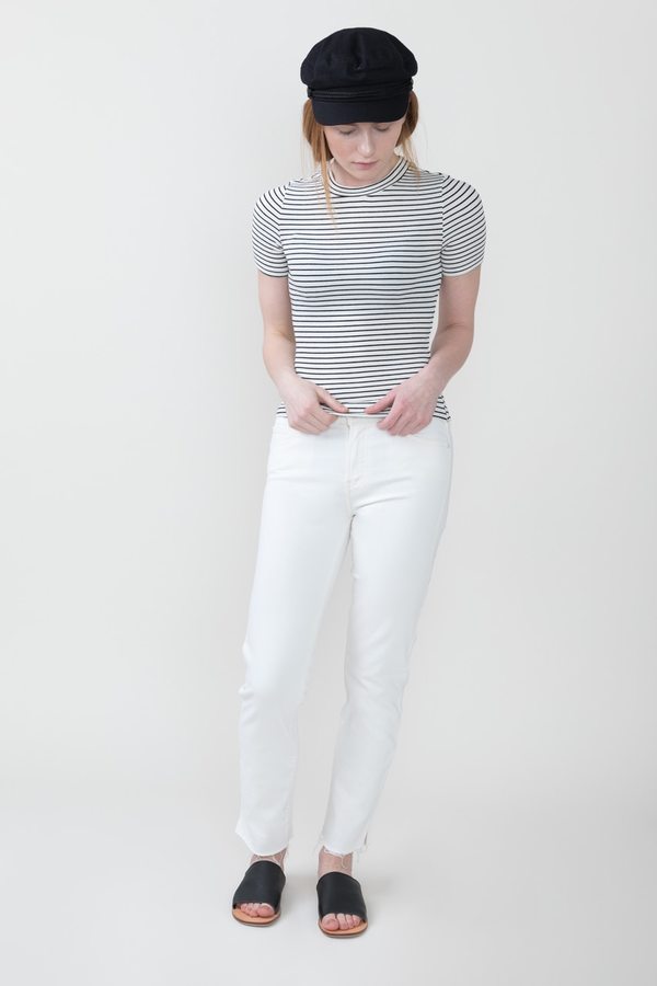 Mother Rascal Ankle Fray Denim Mother Rascal Ankle Fray Denim