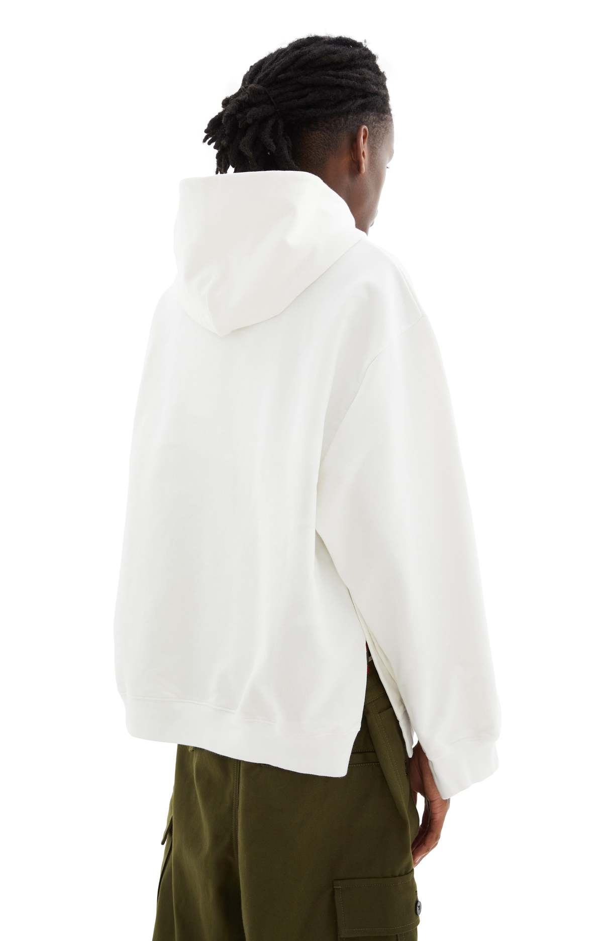 Marni Flower Printed Cotton Hoodie - Natural White | Garmentory