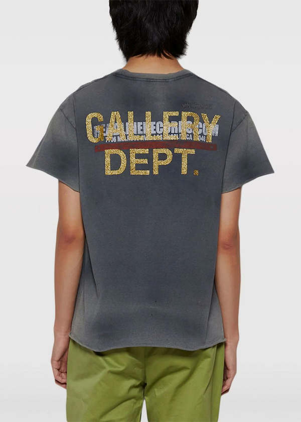 GALLERY DEPT. Headline Records Tee - Black | Garmentory