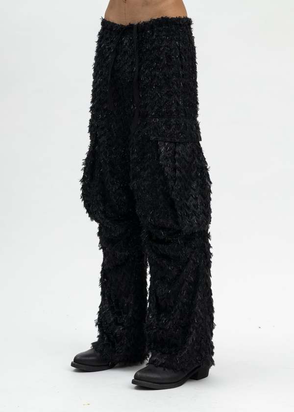 MASU FLUFFY CARGO PANTS ブラック サイズ48 美品 MASU FLUFFY CARGO PANTS - black | Garmentory