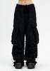 MASU FLUFFY CARGO PANTS - black - Thumbnail 3