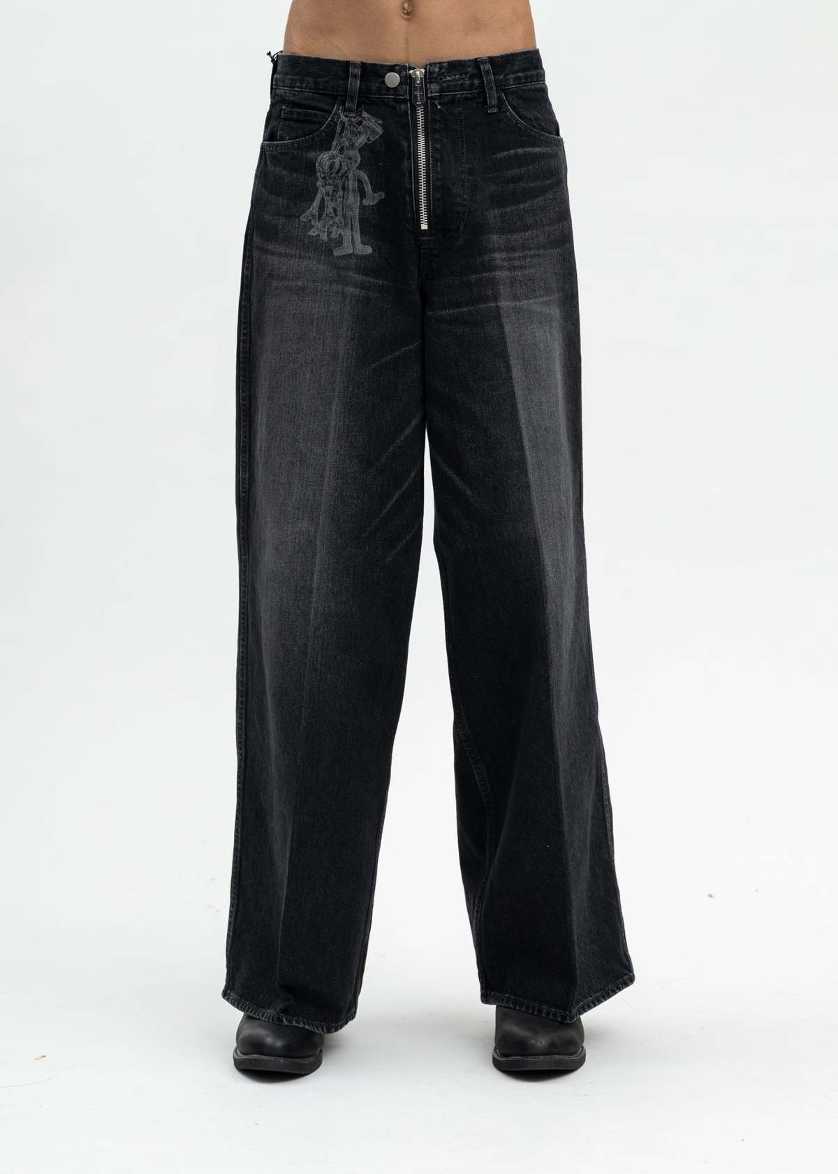 MASU FADED BAGGY FIT JEANS 44 MASU BAGGY FIT JEANS 44 インディゴ 