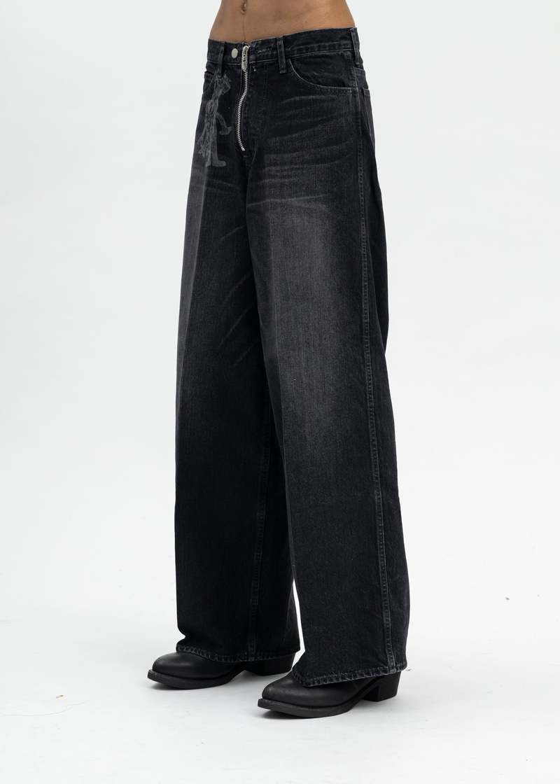 パンツ 23aw MASU BAGGY JEANS FADED BLACK size42 MASU 