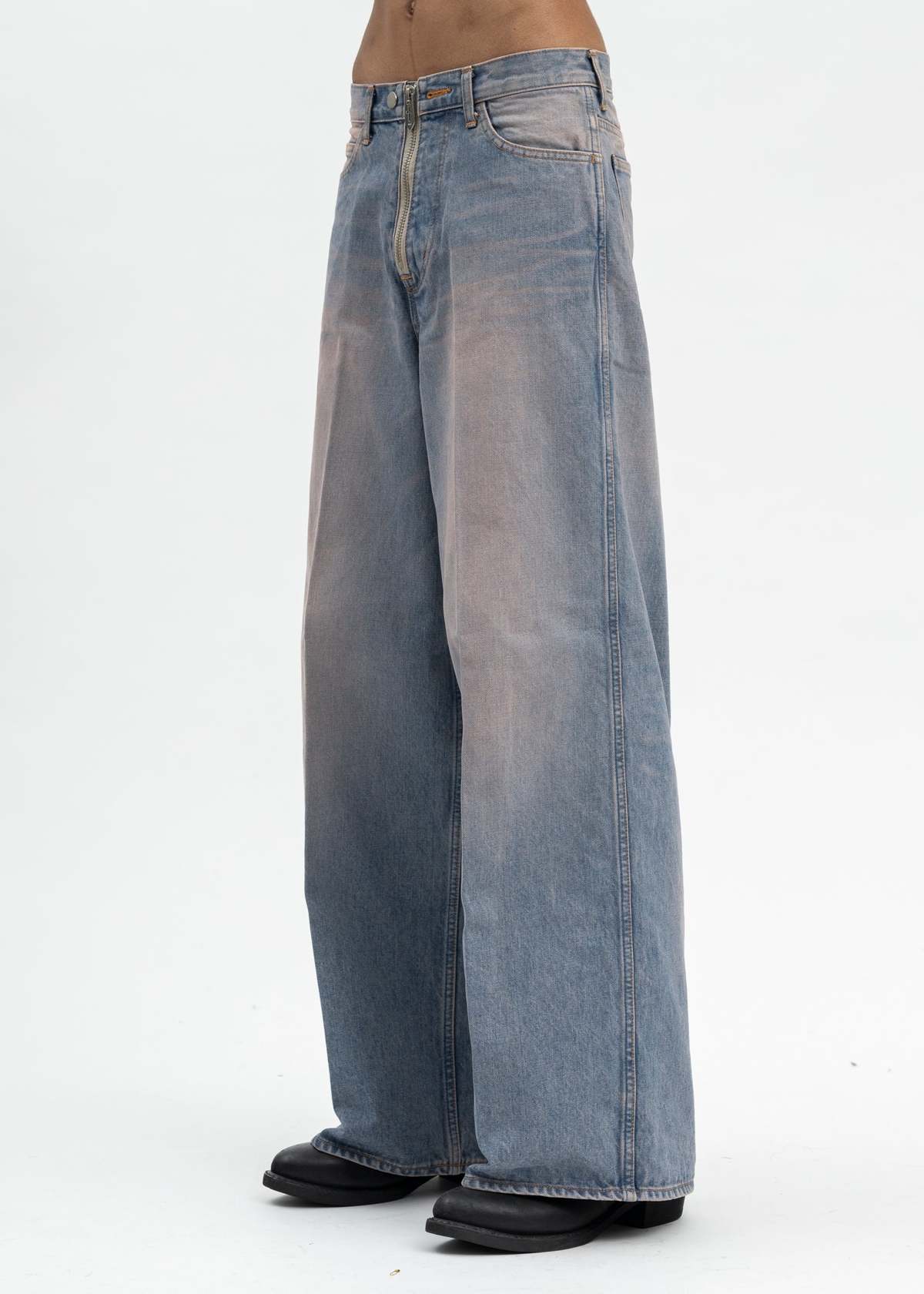 MASU BAGGY JEANS PINK INDIGO