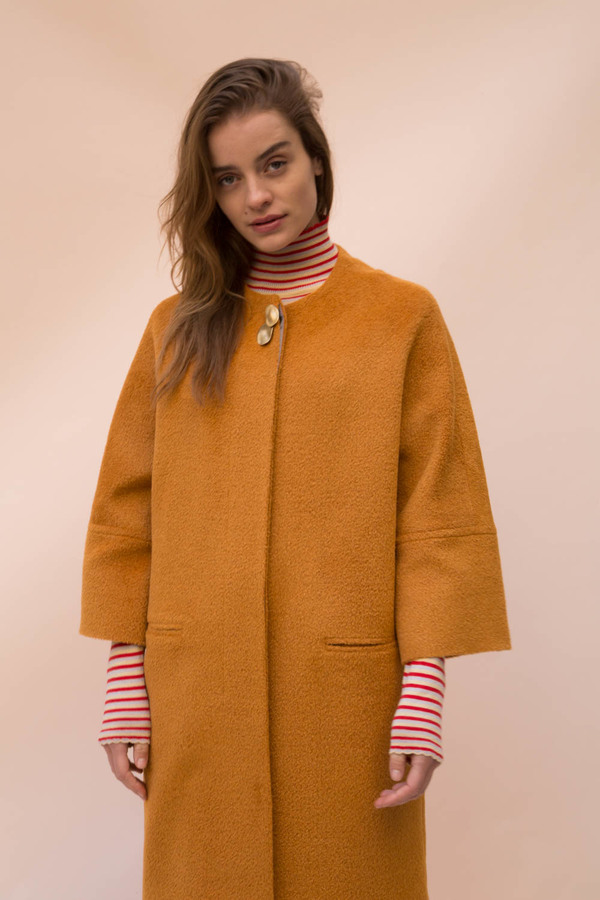 Hesperios FW18 - Alethea Long Wool Coat Hesperios FW18 - Alethea Long Wool Coat