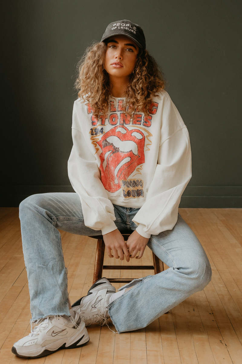 People of Leisure Rolling Stones 1994 Voodoo Lounge Sweatshirt - Ivory