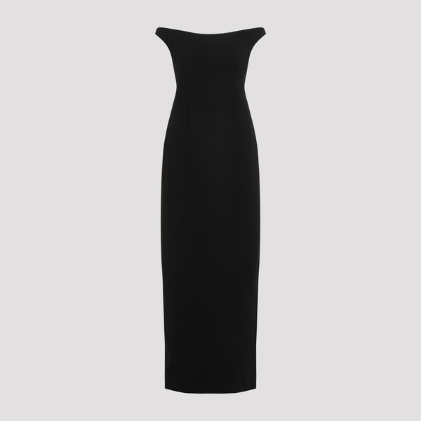 toteme curved off shoulder dress Toteme Curved Off-Shoulder Dress on Garmentory