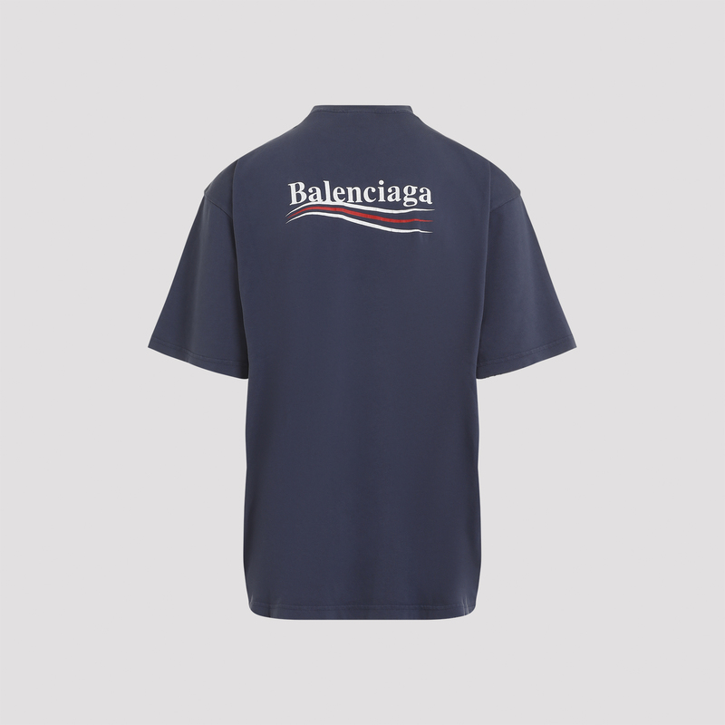 Tシャツ・カットソー *BALENCIAGA* Large fit short sleeve t-shirt washed blue whit Balenciaga Large Fit T-Shirt - Washed Blue | Garmentory