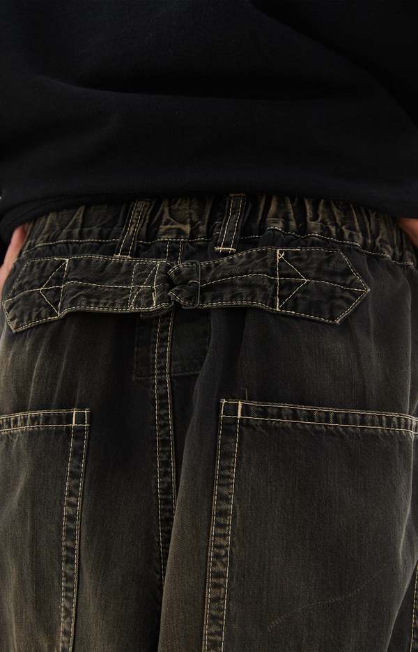 Mihara Yasuhiro Denim Baker Pants - Black | Garmentory
