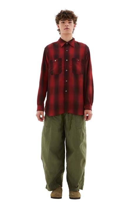 Needles Oriental Button Shirt - 6oz Denim | Garmentory