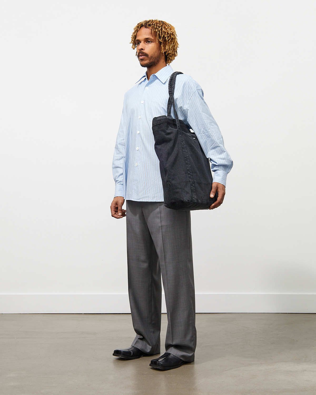 新品 OUR LEGACY AVIATION TOTE トートバッグ Our Legacy - Aviation Tote Real Black Chain Twill