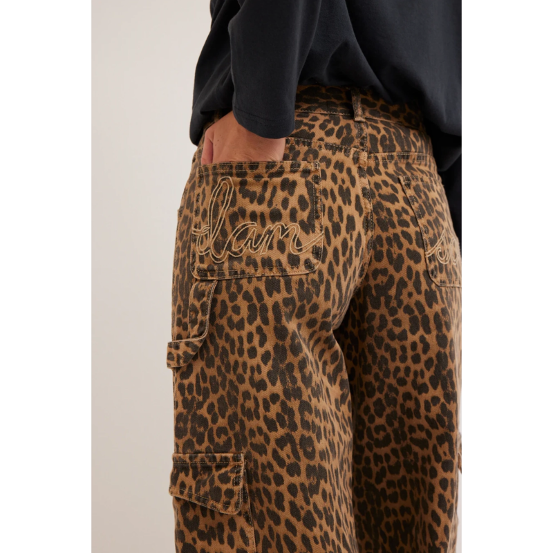 DAMSON MADDER Cargo Jeans - Leopard