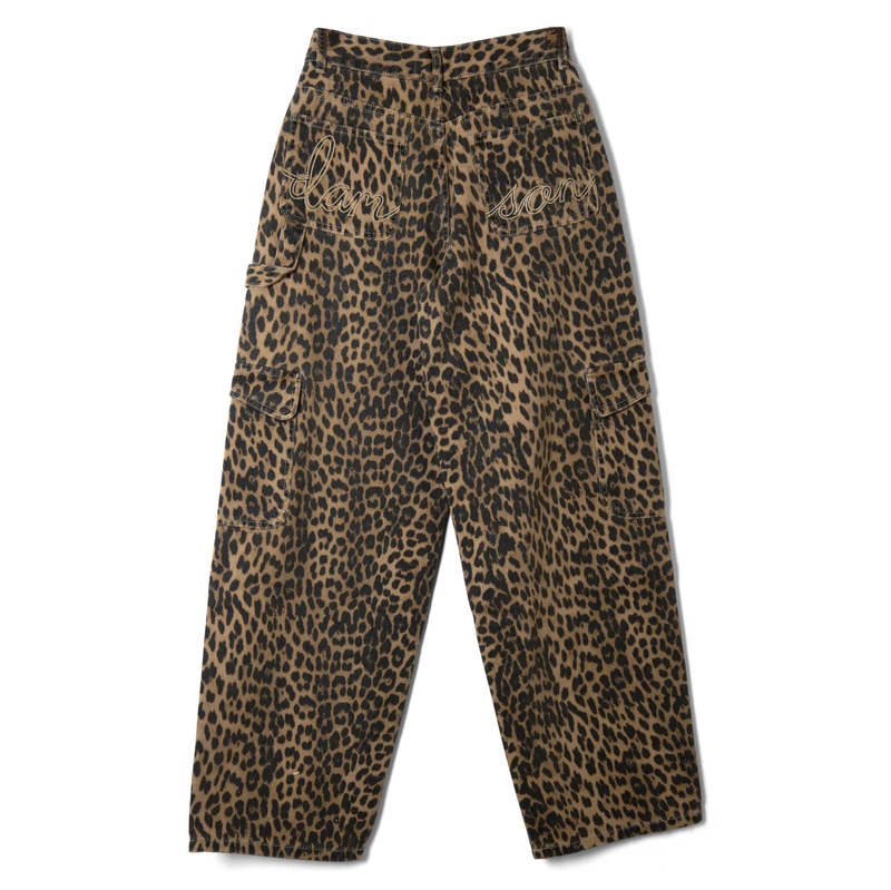DAMSON MADDER Cargo Jeans - Leopard