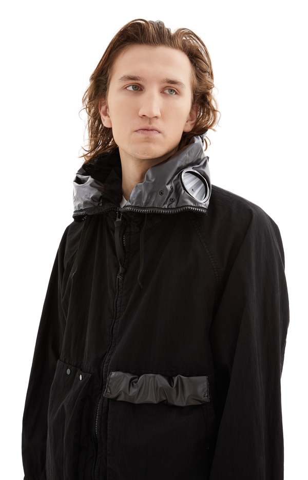 C.P. Company 50 Fili Gum Mixed Outerwear Medium Jacket - Black