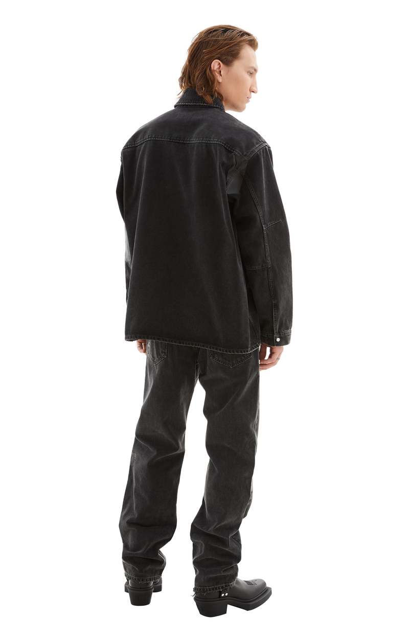 Martine Rose Denim Overshirt - Black Wash/Gaffer Tape | Garmentory